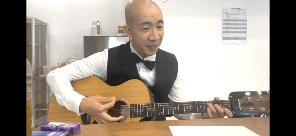 ギター練習中